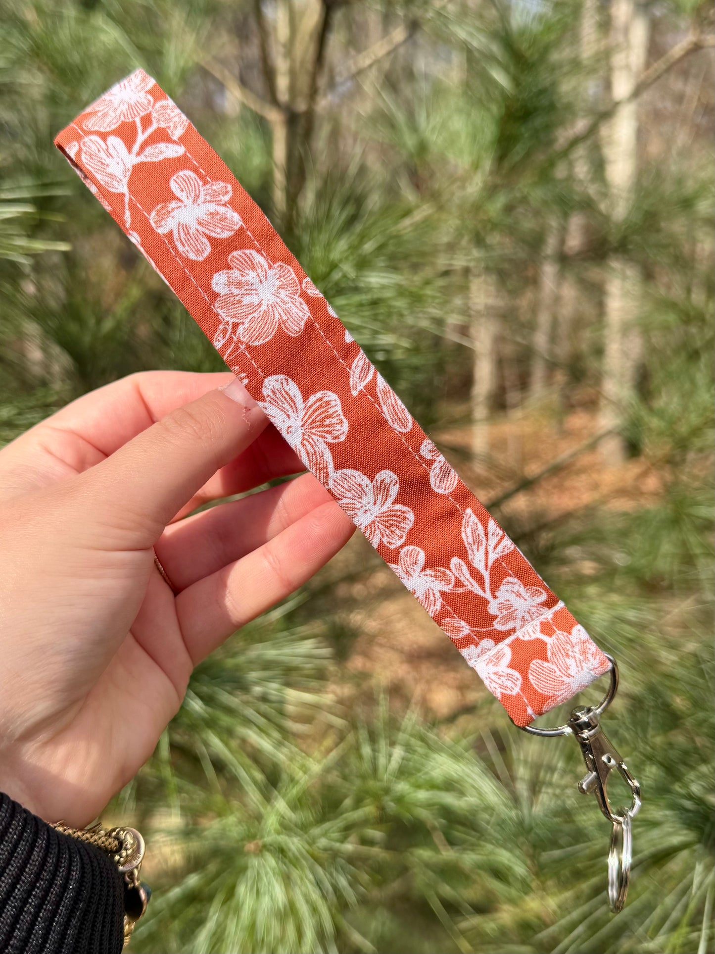 Terracotta Blooms Wristlet